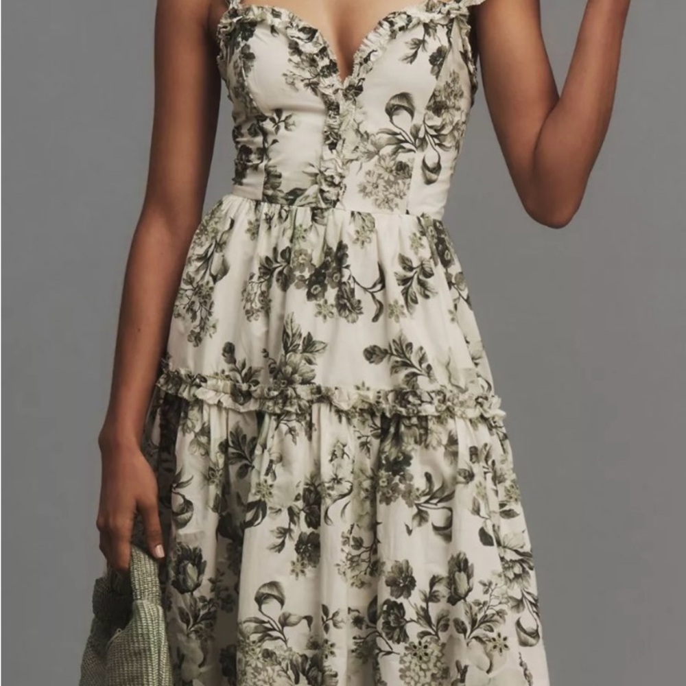 Anthropologie Floral Print Dress